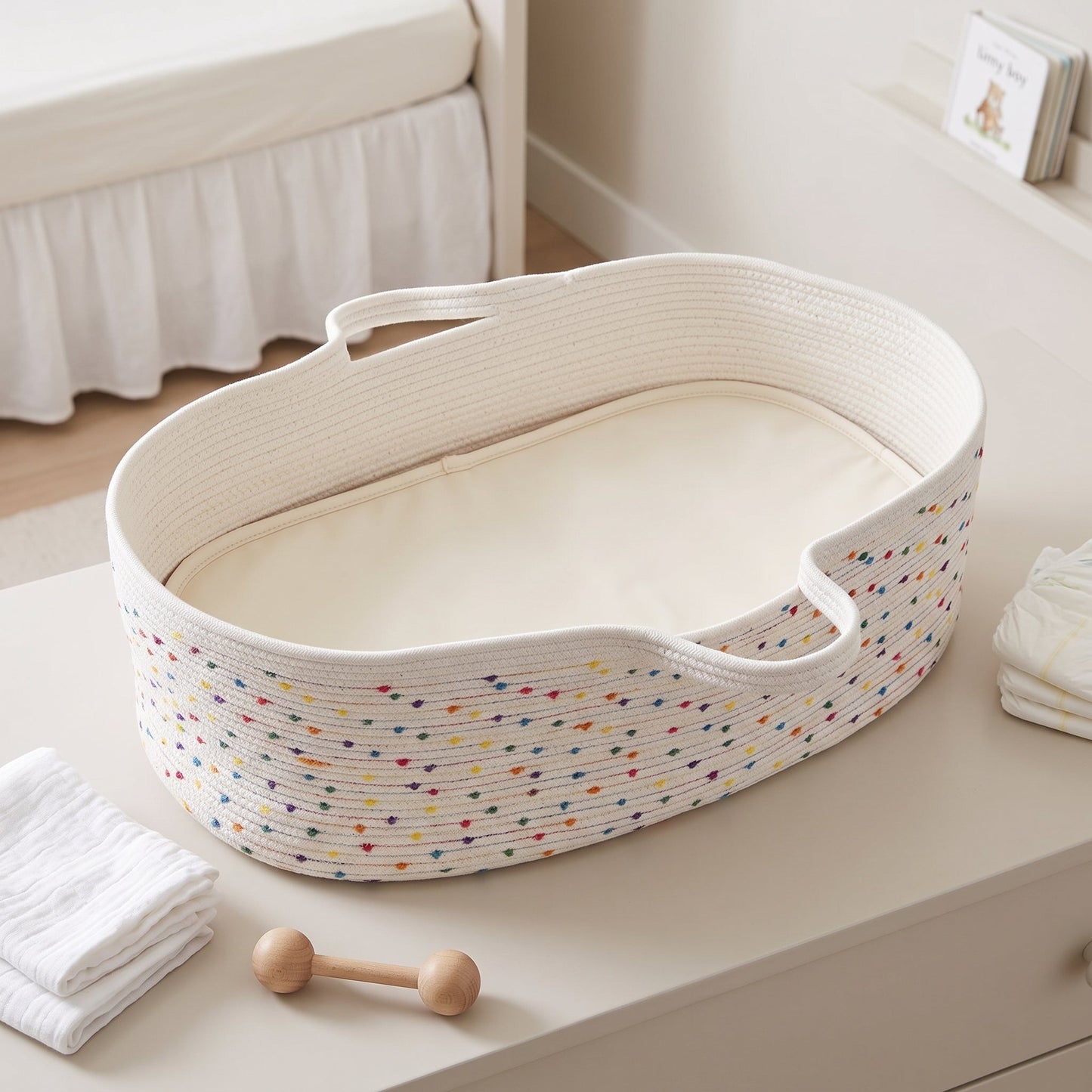 Portable Baby Changing Caddy Basket – Diaper Organizer