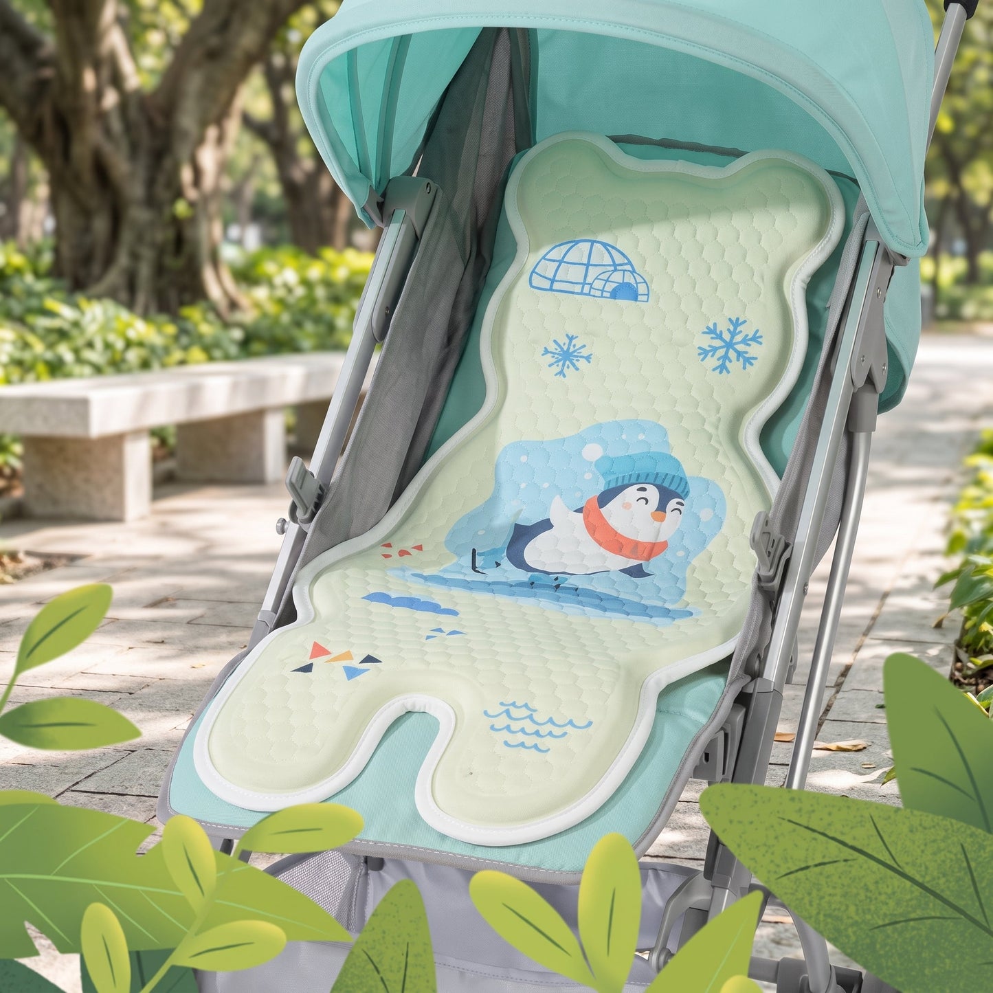 Cooling Breathable Baby Stroller Seat Liner Pad