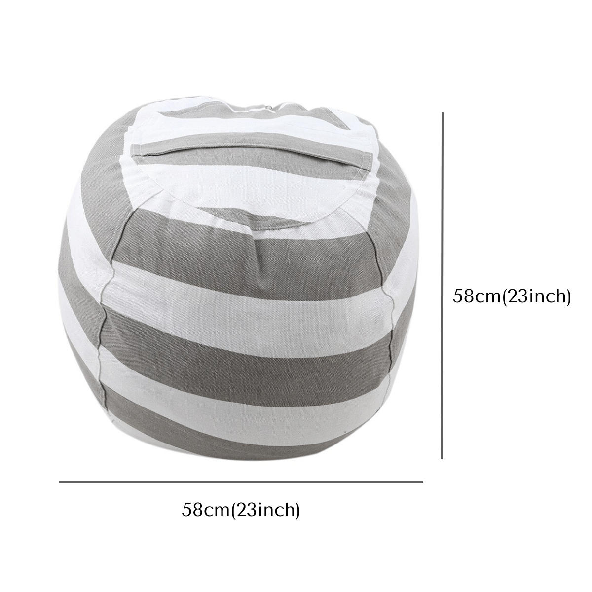 Kids Storage Bean Bag Chair – Stuffed Animal Organizer