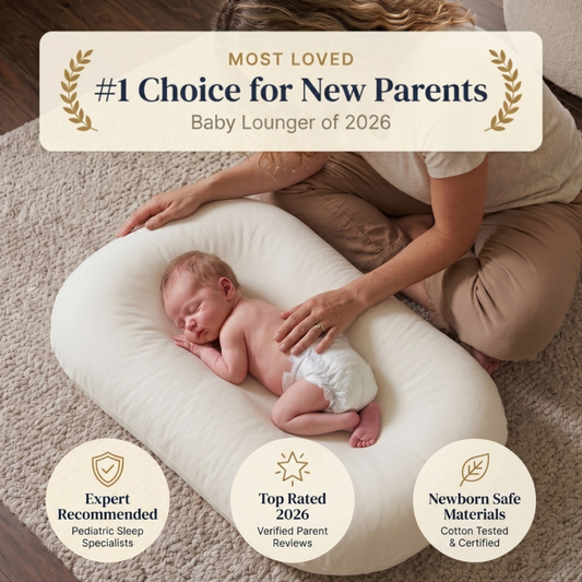 Pastel Baby Lounger Nest Bed – Newborn Napping Nest