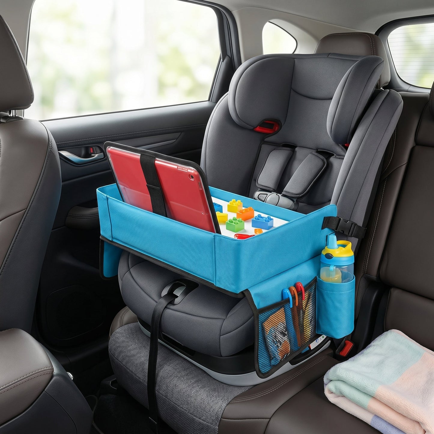 Kids Car Seat Travel Tray – Snack & Play Table