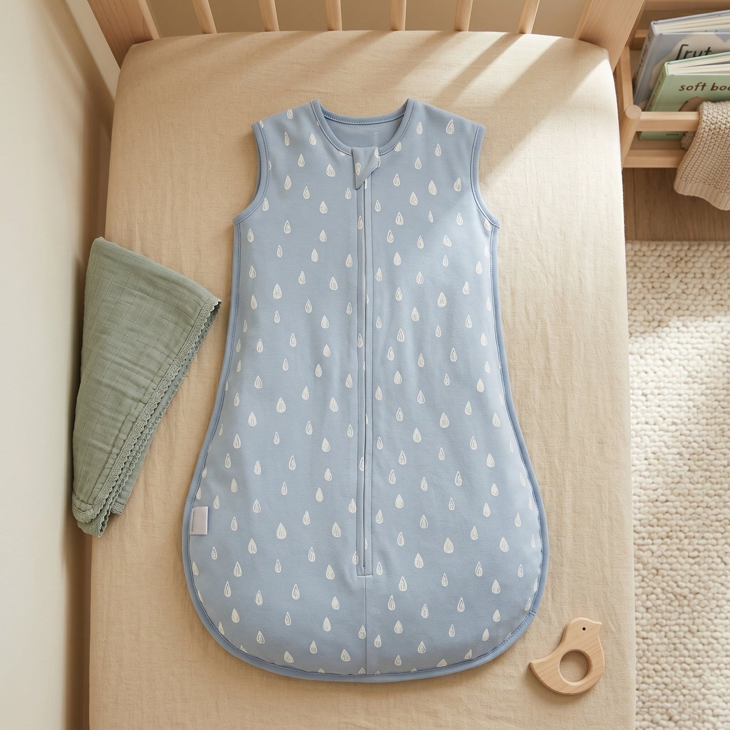 Sleeveless Cotton Baby Sleep Sack – Wearable Blanket