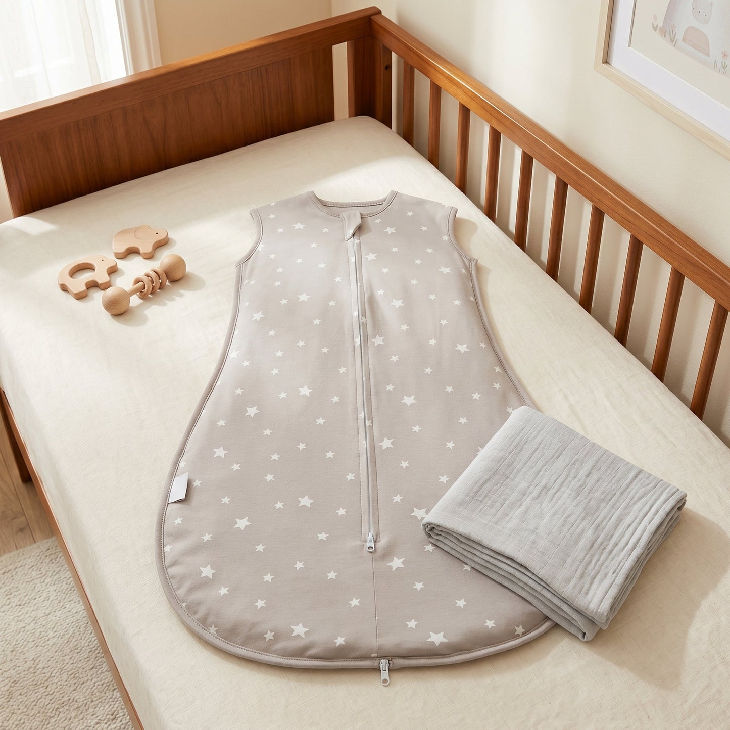 Sleeveless Cotton Baby Sleep Sack – Wearable Blanket