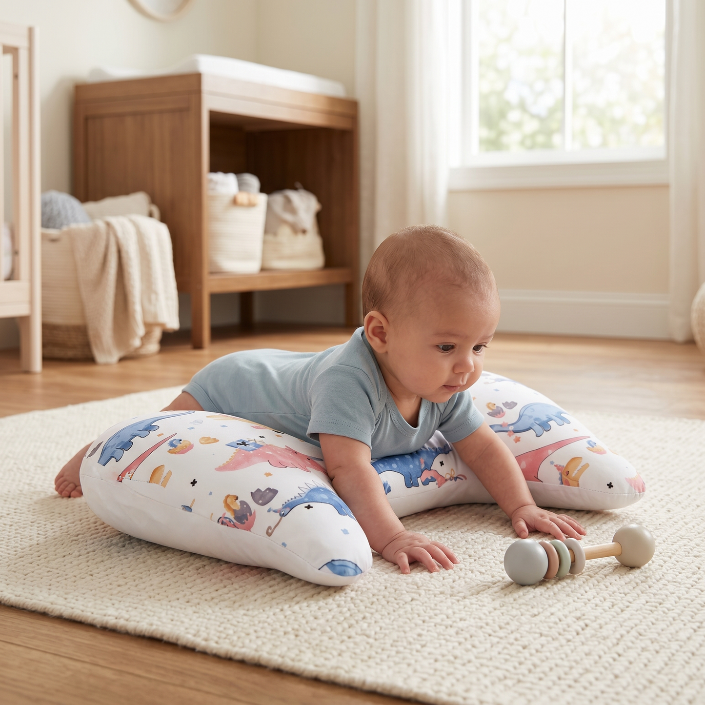 Tummy Time Support Pillow for Infants – Development Cushion