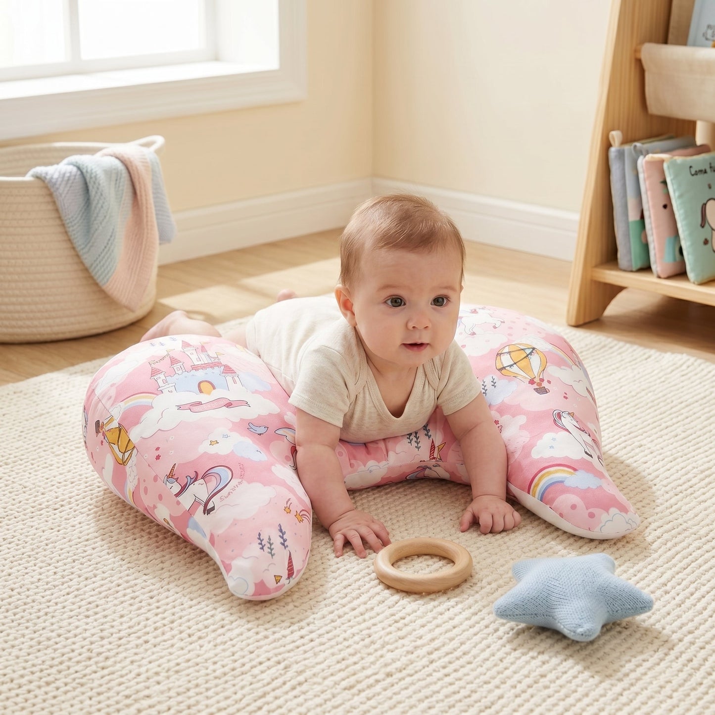 Tummy Time Support Pillow for Infants – Development Cushion