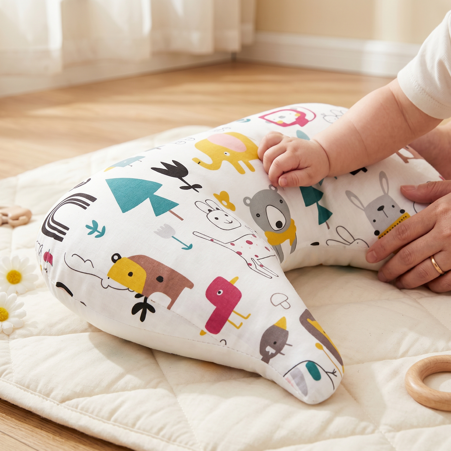 Tummy Time Support Pillow for Infants – Development Cushion