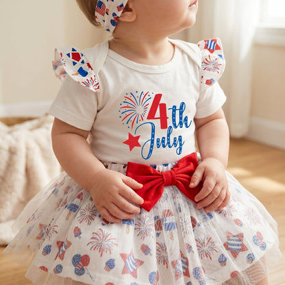 Kids 4th of July Patriotic Outfit Set – Baby Holiday Clothing