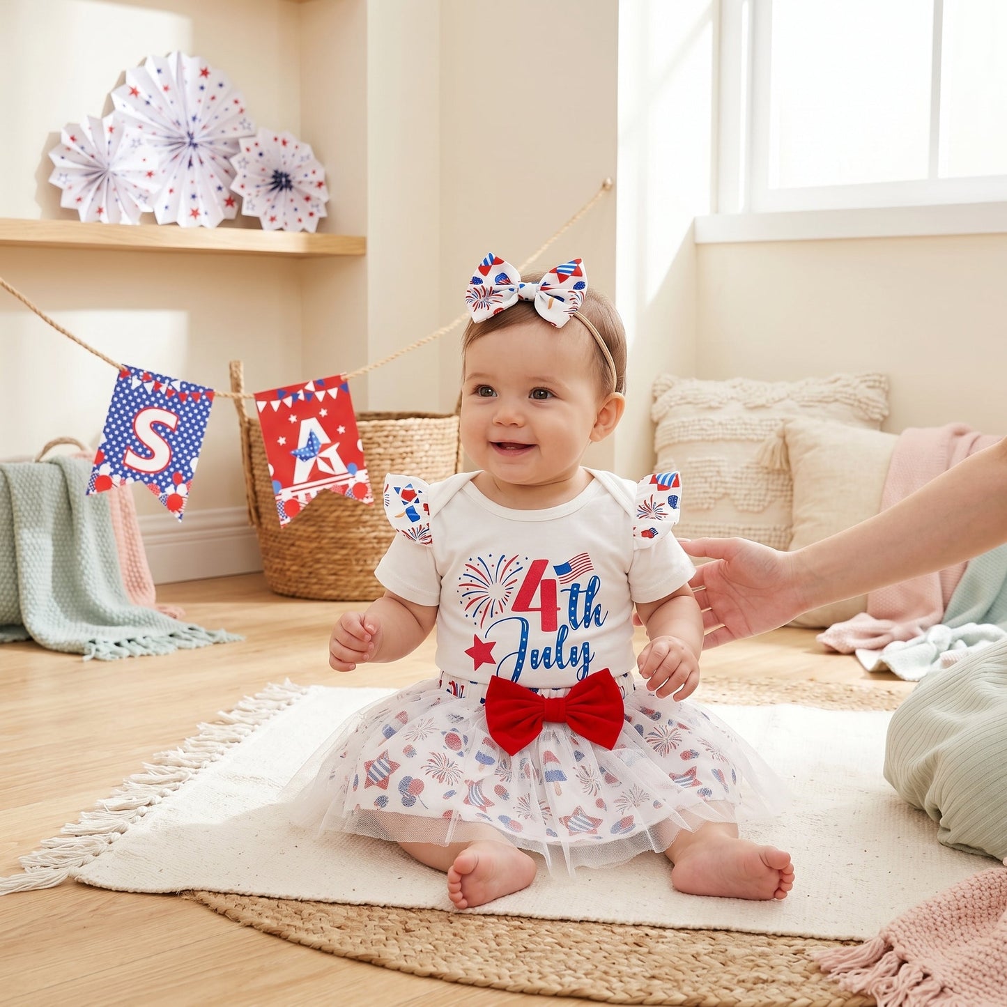 Kids 4th of July Patriotic Outfit Set – Baby Holiday Clothing