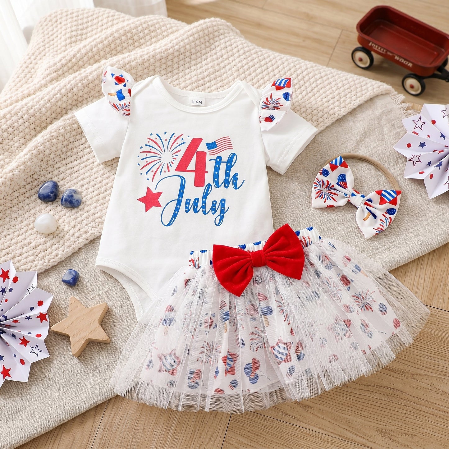 Kids 4th of July Patriotic Outfit Set – Baby Holiday Clothing