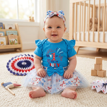 Kids 4th of July Patriotic Outfit Set – Baby Holiday Clothing