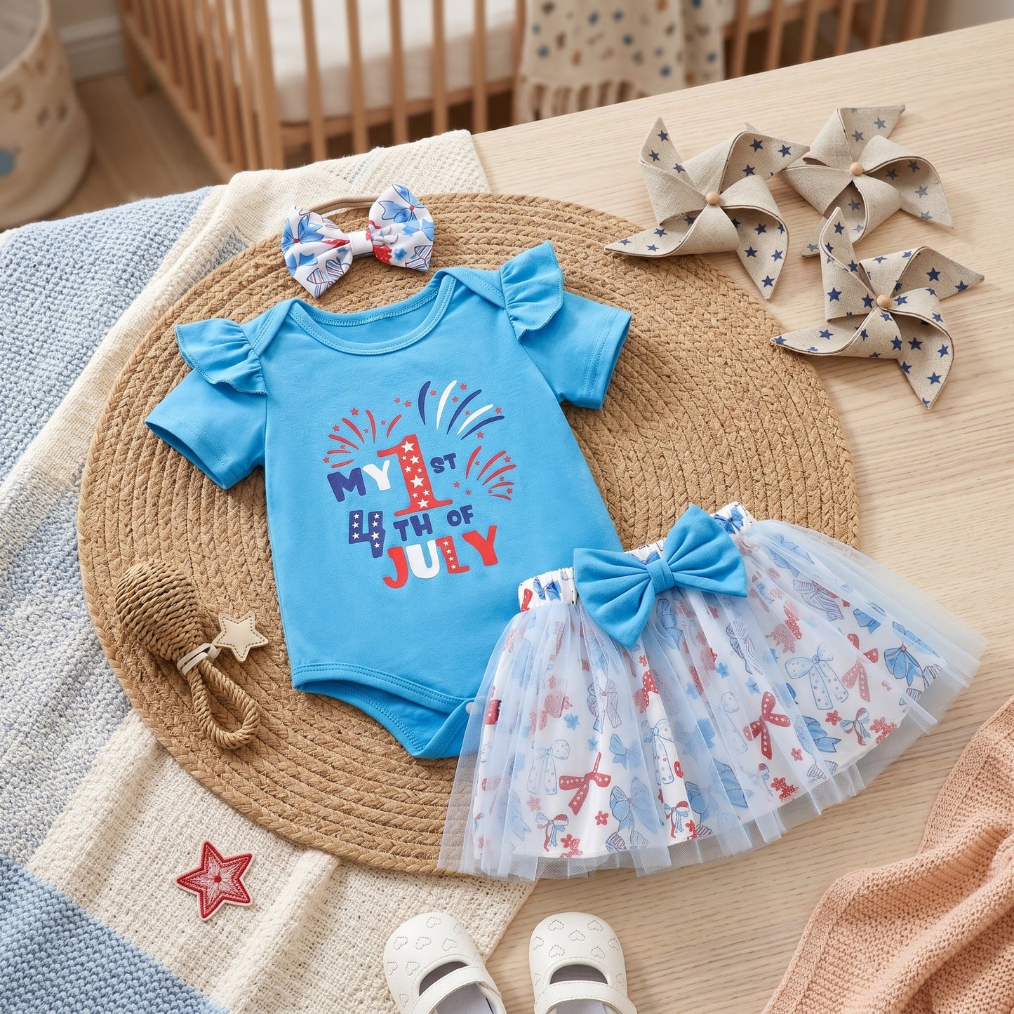 Kids 4th of July Patriotic Outfit Set – Baby Holiday Clothing
