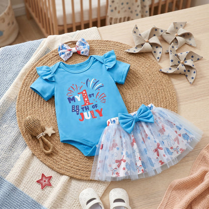 Kids 4th of July Patriotic Outfit Set – Baby Holiday Clothing