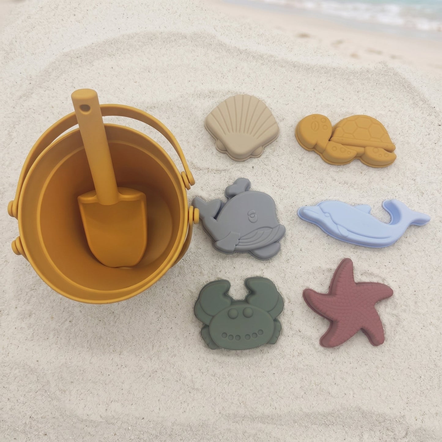 Kids Beach Sand Toy Set with Mesh Bag