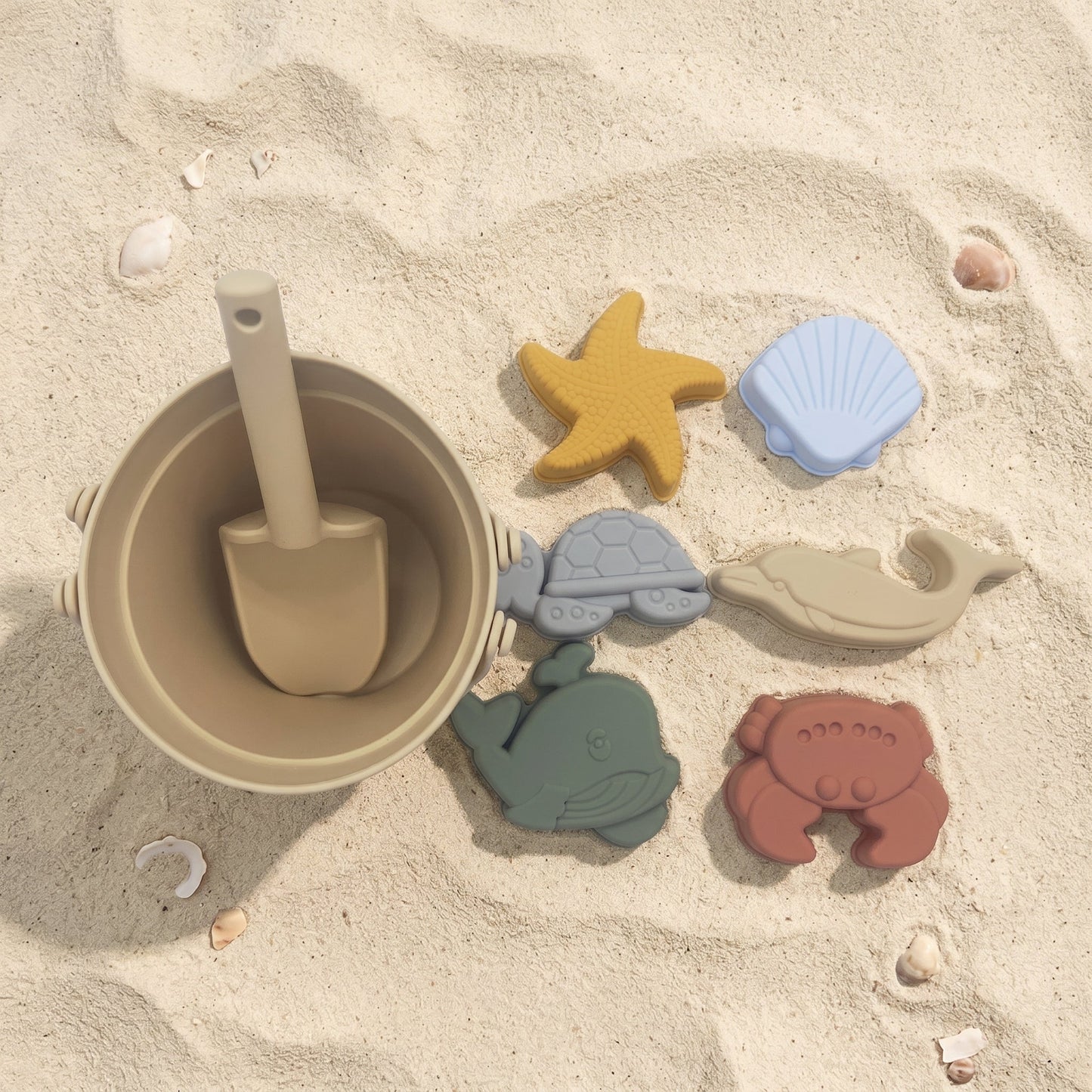 Kids Beach Sand Toy Set with Mesh Bag