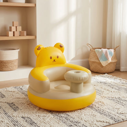 Baby Inflatable Bath Seat – Bear Design Bathtub Support