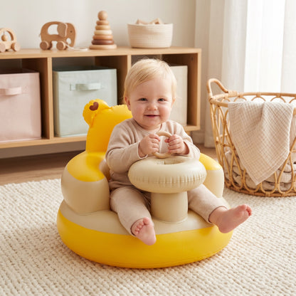 Baby Inflatable Bath Seat – Bear Design Bathtub Support