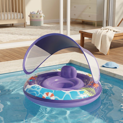 Baby Pool Float Seat for Travel – Inflatable Swim Ring