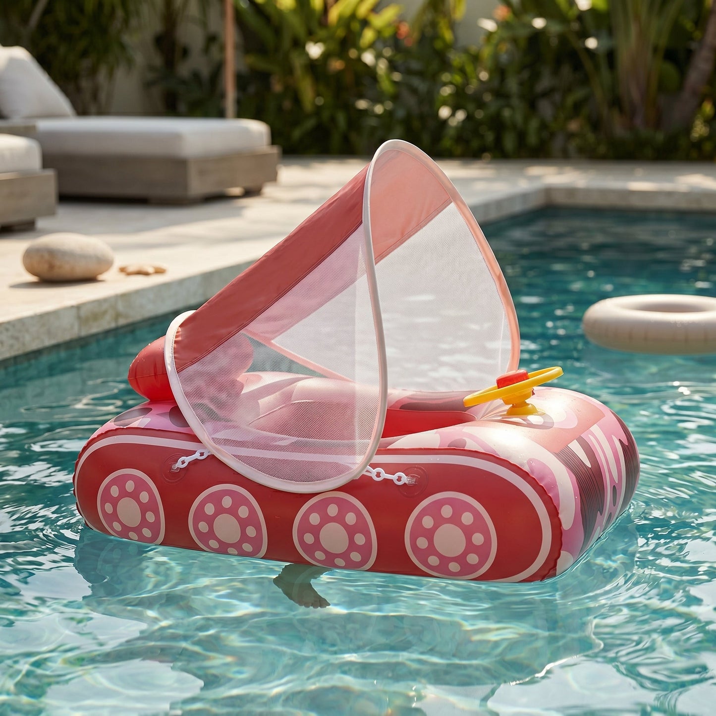 Baby Swim Float Ring with Seat – Inflatable Pool Float