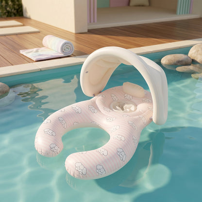 Baby Pool Float with Canopy Seat – Shaded Swim Ring