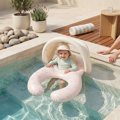 Baby Pool Float with Canopy Seat – Shaded Swim Ring