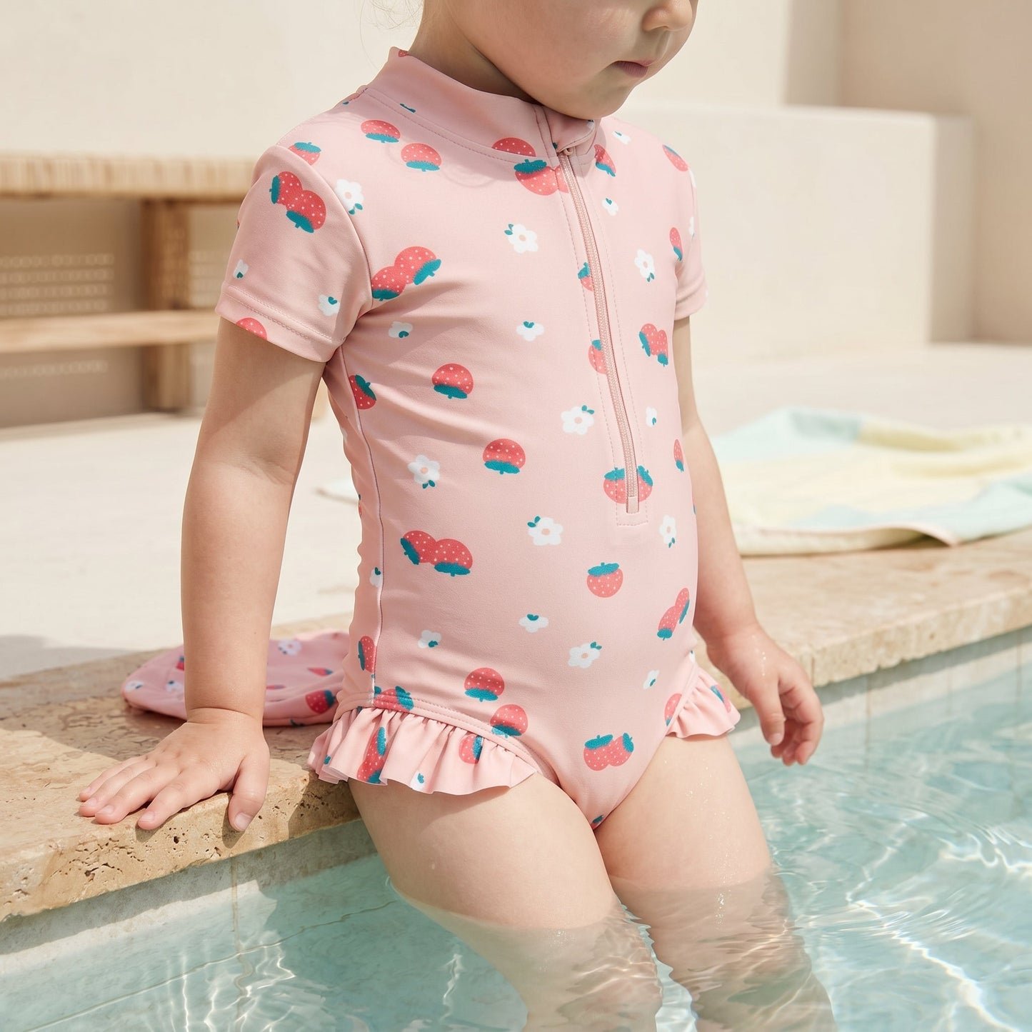Girls Floral Bloom One-Piece Swimsuit