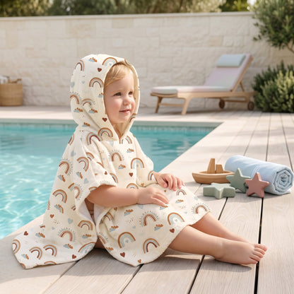 Kids Hooded Bath Towel – Soft Cotton Cover-Up Towel