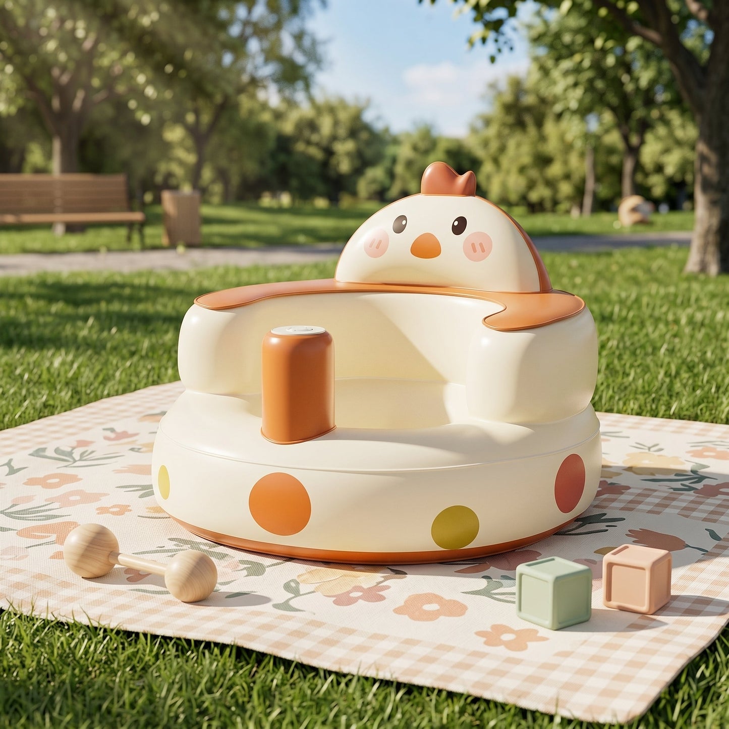Baby Inflatable Bath Seat – Sprout Design Bathtub Support