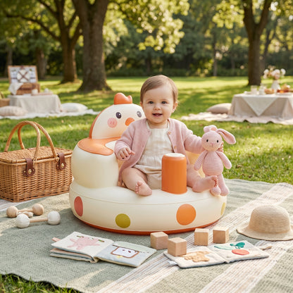 Baby Inflatable Bath Seat – Sprout Design Bathtub Support