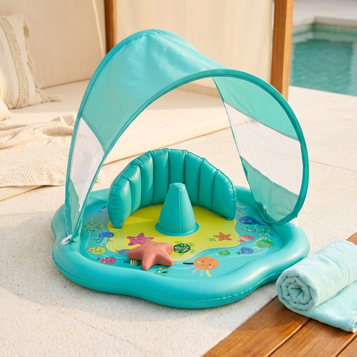Inflatable Splash Water Play Mat for Baby Tummy Time