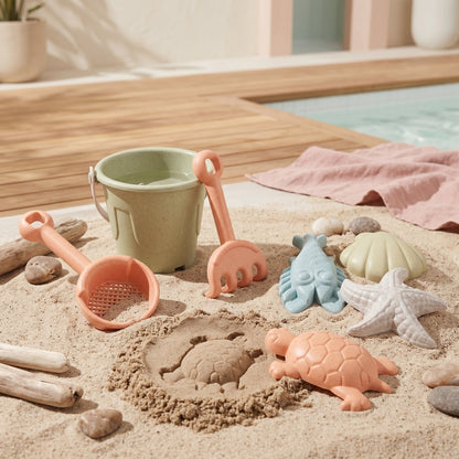 Kids Beach Sand Digging Toy Set with Mesh Bag