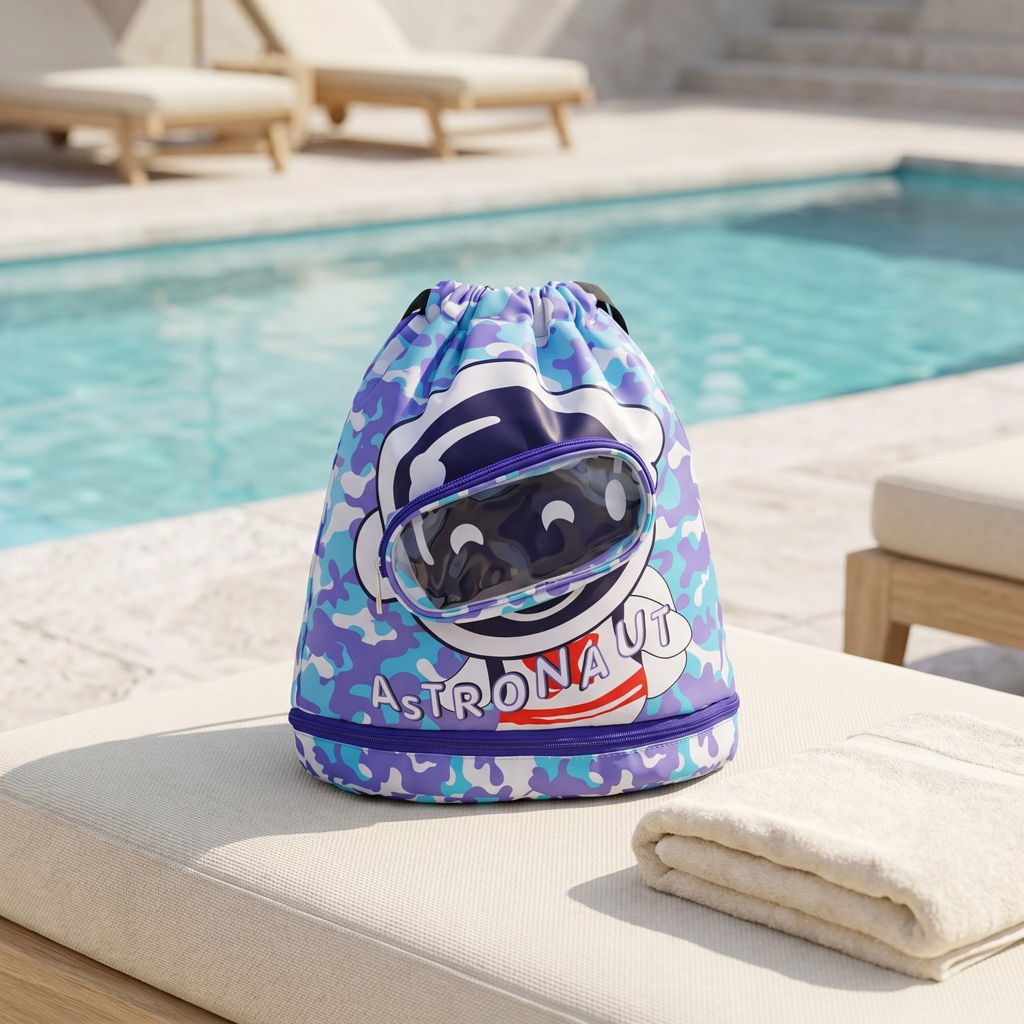 Kids Wet Dry Swim Bag – Waterproof Beach Tote