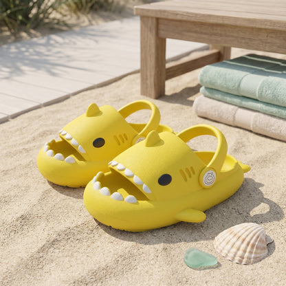 Kids Shark Pool Slide Sandals – Non-Slip Water Shoes