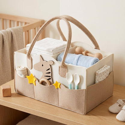 Portable Diaper Caddy Organizer – Nursery Storage Basket