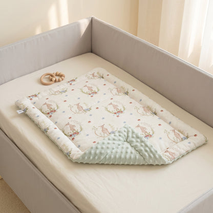 Linen Baby Changing Mat – Portable Waterproof Diaper Pad