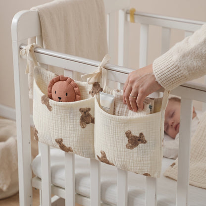 Hanging Crib Storage Organizer – Nursery Pocket Caddy
