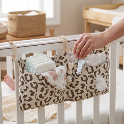 Hanging Crib Storage Organizer – Nursery Pocket Caddy