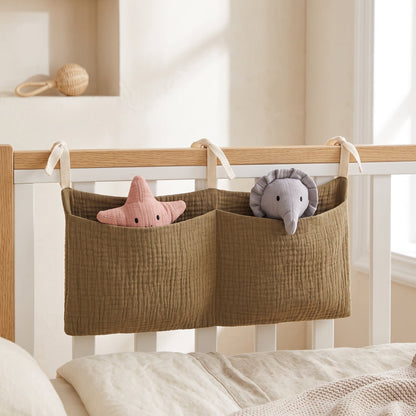 Hanging Crib Storage Organizer – Nursery Pocket Caddy