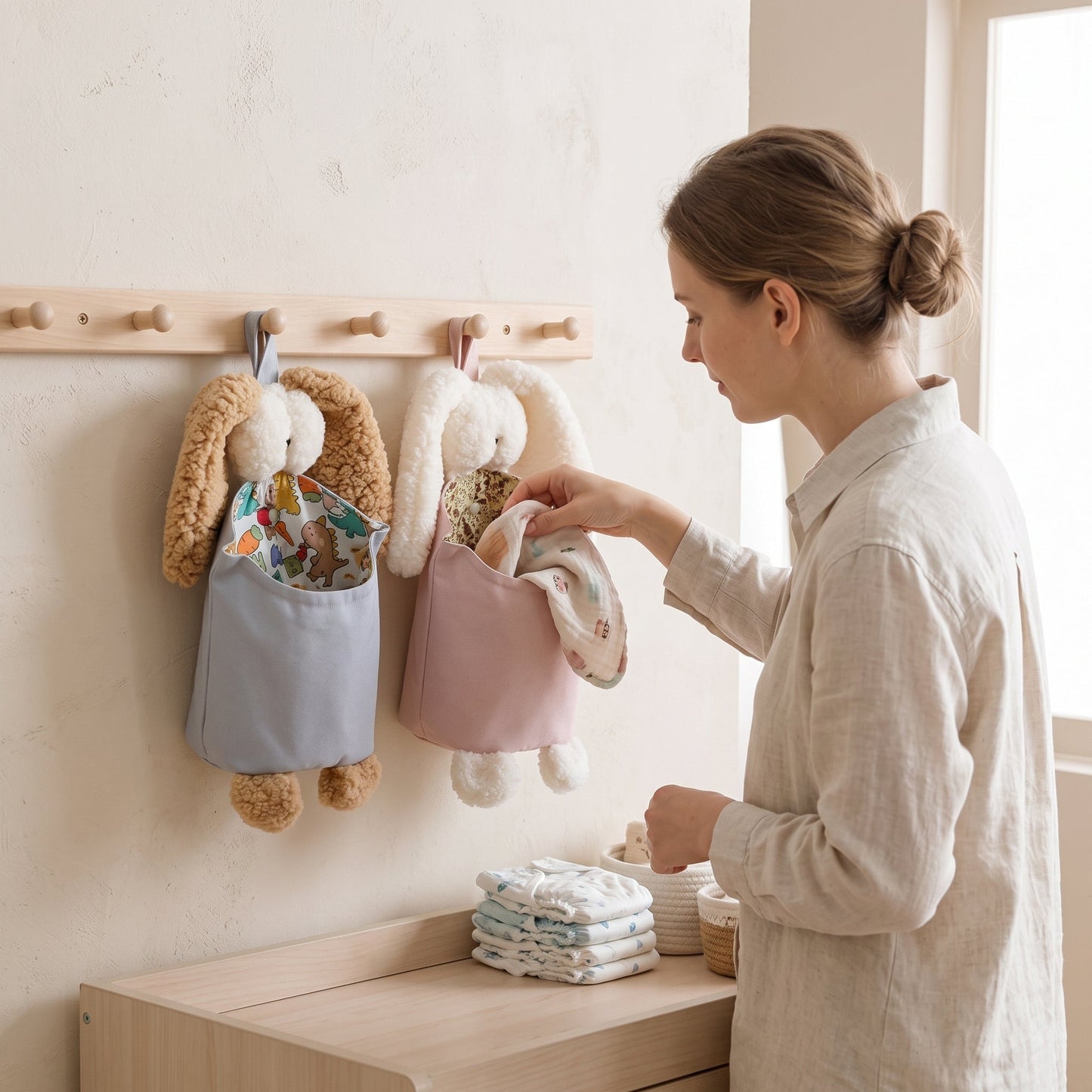 Crib Storage Caddy Organizer – Nursery Essentials Holder