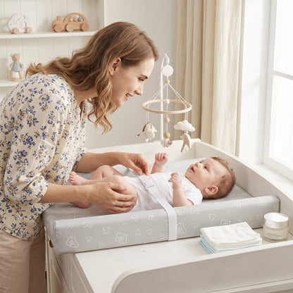 Wipeable Waterproof Baby Changing Mat – Portable Diaper Pad