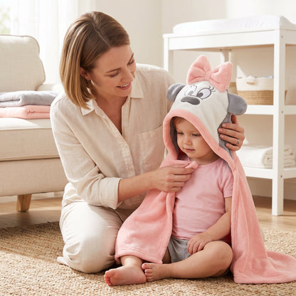 Baby Hooded Bath Towel – Plush Fleece Cotton Towel