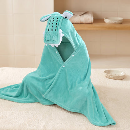 Baby Hooded Bath Towel – Plush Fleece Cotton Towel
