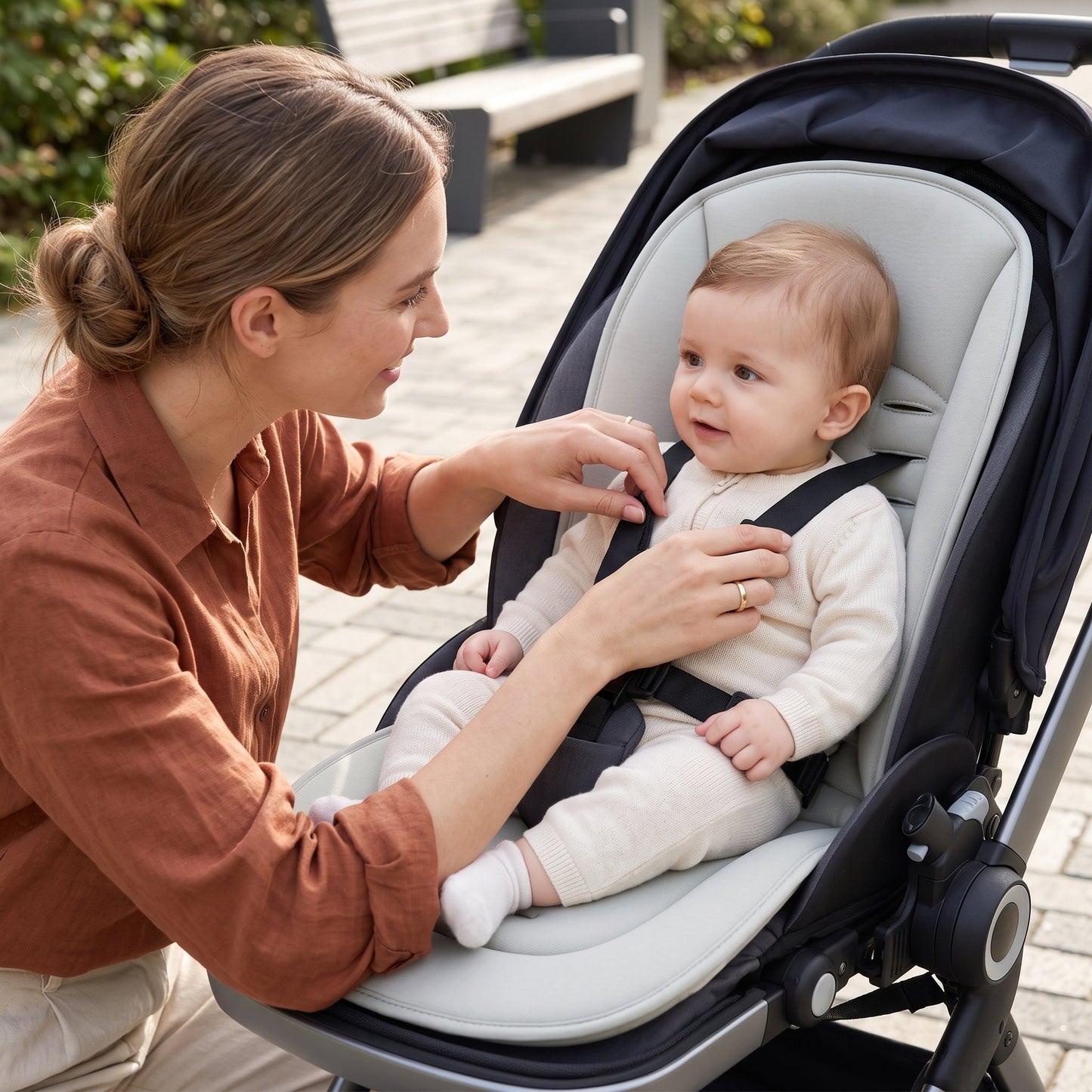 Baby Car Seat Protector Pad – Non-Slip Under-Seat Cover