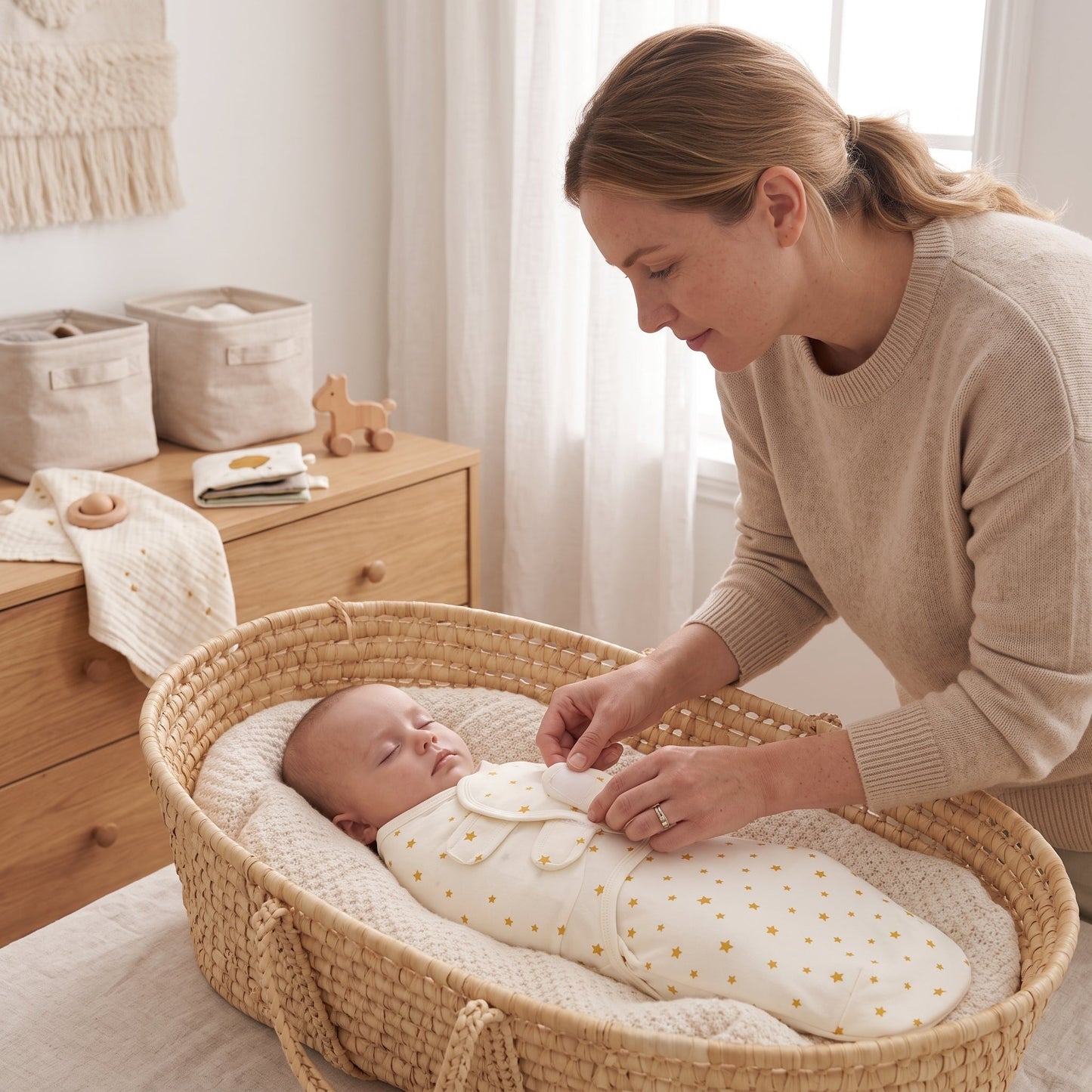Adjustable Baby Swaddle Sack – Wearable Sleep Sack Wrap