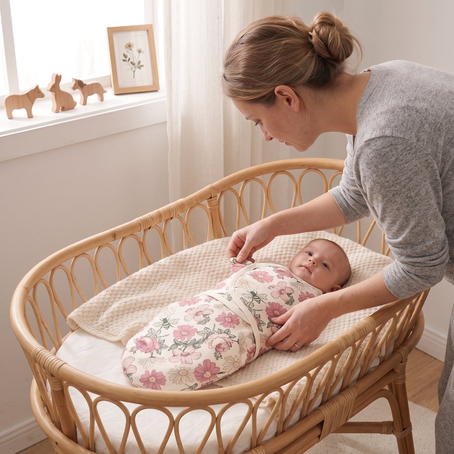 Adjustable Baby Swaddle Sack – Wearable Sleep Sack Wrap