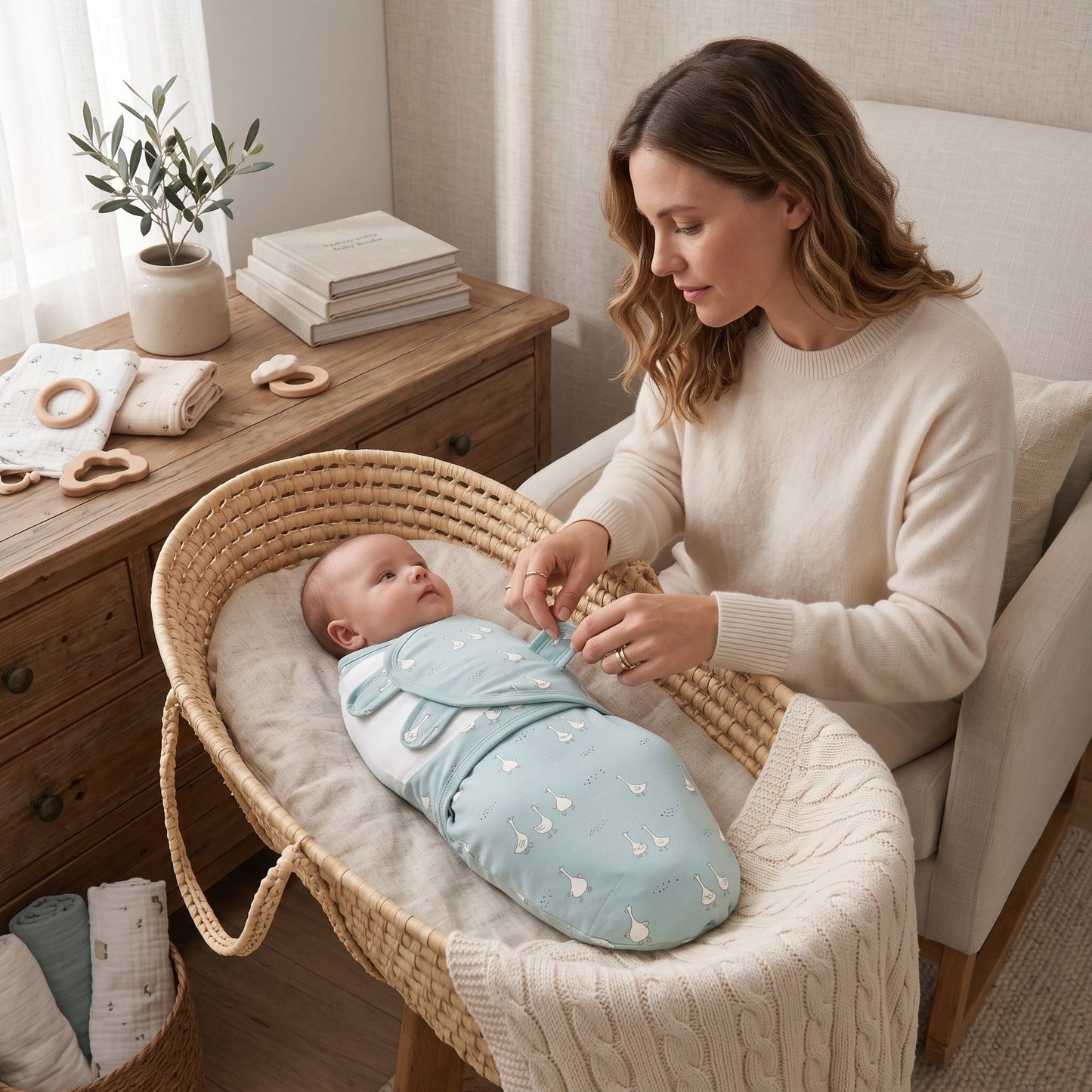 Adjustable Baby Swaddle Sack – Wearable Sleep Sack Wrap