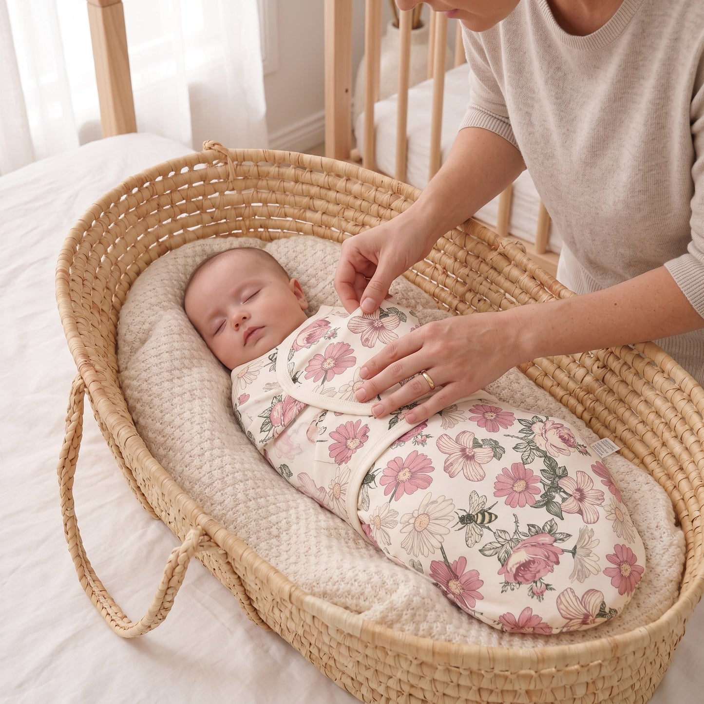 Adjustable Baby Swaddle Sack – Wearable Sleep Sack Wrap