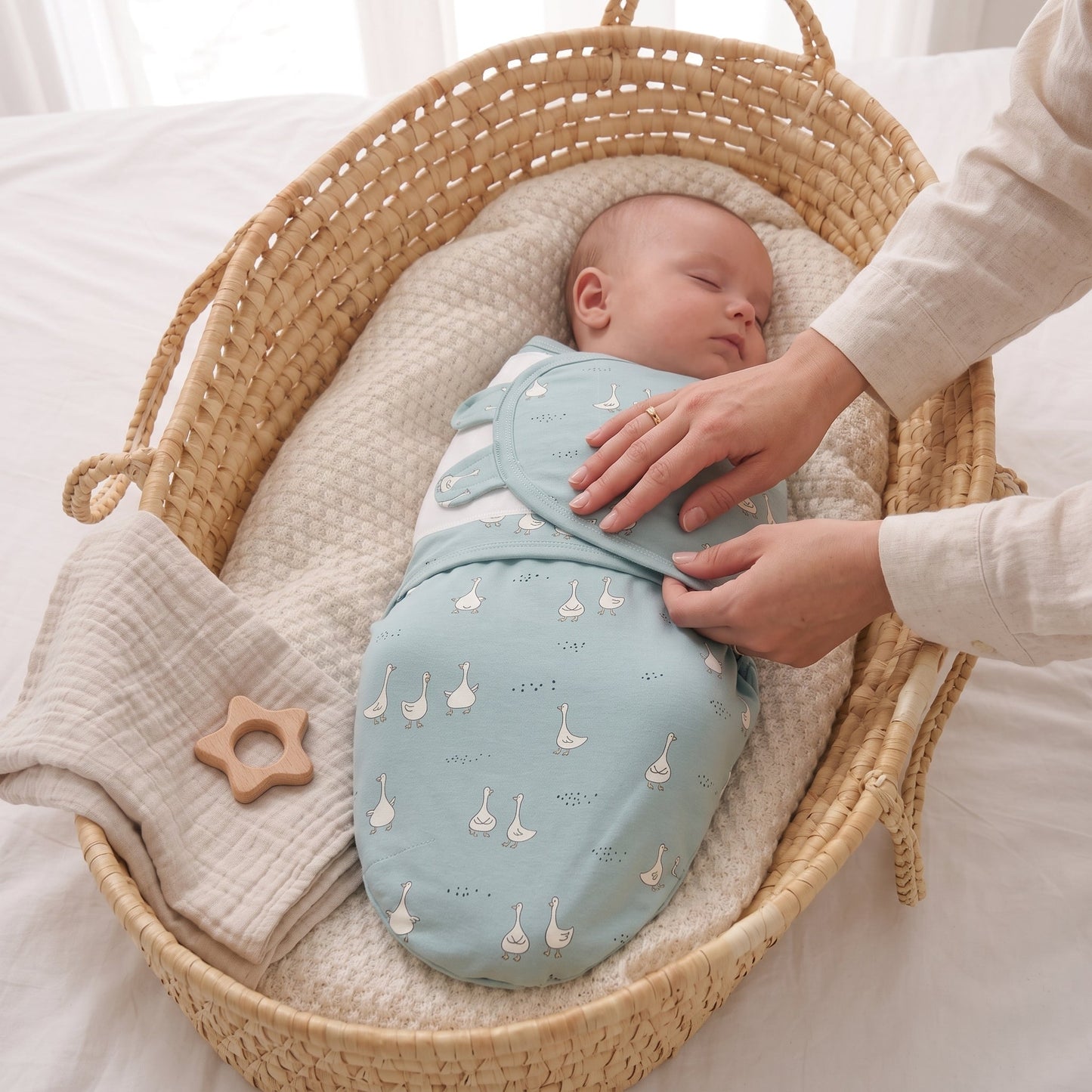 Adjustable Baby Swaddle Sack – Wearable Sleep Sack Wrap
