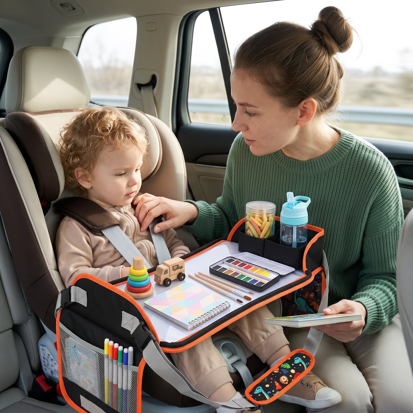 Kids Car Seat Travel Tray – Doodle Activity Table