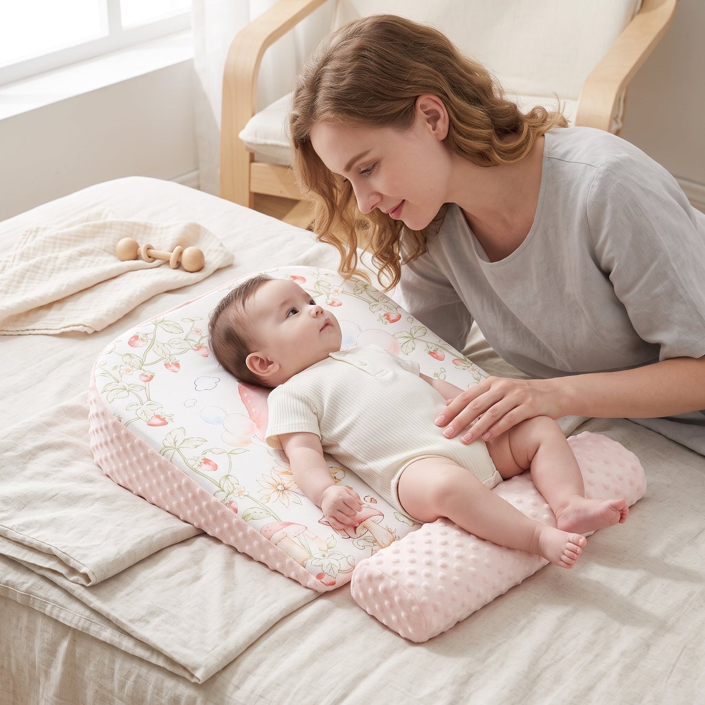 Nursing Wedge Support Pillow – Incline Breastfeeding Aid