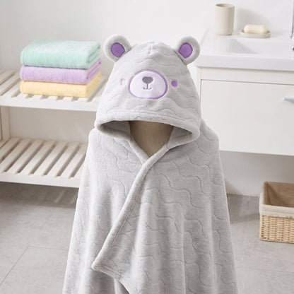 Baby & Kids Hooded Bathrobe – Soft Absorbent Towel Robe
